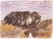 Samuel Palmer Study for The Watermill oil painting picture wholesale